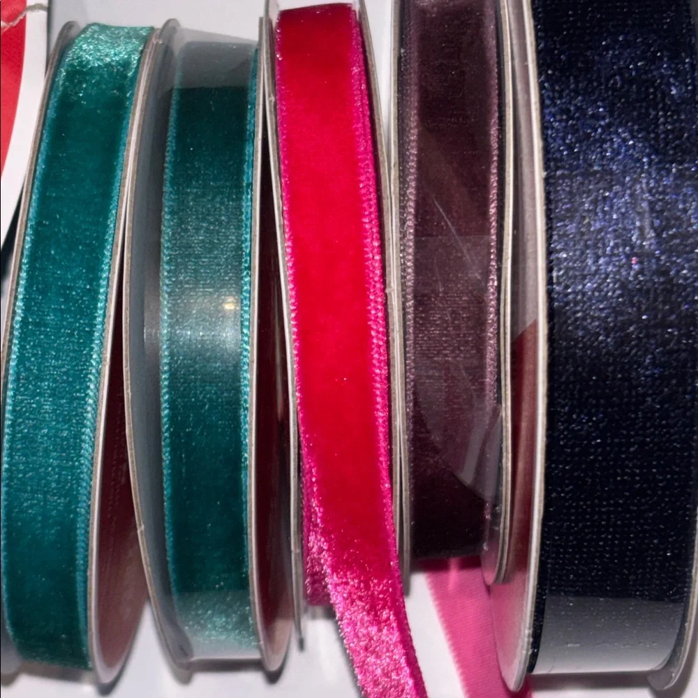 Velvet Ribbon Jewel Tone Velvet Ribbon Spools